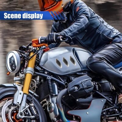 6PCS Car Exterior Hood Side Door Air Vent Cover, Glossy Auto Fenders Trim Intake Grille Decorative Sticker, ABS Hood Spoiler Bumper Side Vent Decal Decoration for Most Cars (Silver) - Image 5