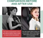 Really Soft Car Headrest Pillow, Car Pillow for Driving with Adjustable Strap, 100% Memory Foam Neck Pillow, Breathable Removable Cover & Ergonomic Design - Travel Car Neck Pillow(Lightblue Side Rope) - Image 4