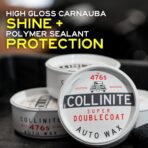 Collinite 476 Super Doublecoat Wax-Carnauba + Polymer Sealant - High Gloss Shine + Ultra Durable Hydrophobic Beading & Long-Lasting Paint Protection for Cars, Trucks, and Motorcycles (9 fl oz) - Image 5