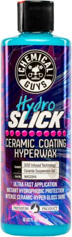 Chemical Guys HydroSlick Intense Gloss SiO2 Ceramic Coating HyperWax - High Shine and Long-Lasting Protection, Ceramic Coating for Cars, Safe for Trucks, SUVs, Motorcycles, RVs, and More - 16 fl oz