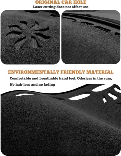 Dash Cover Mat Compatible with Toyota Camry 2007 2008 2009 2010 2011 Camry Dashboard Cover Mat Interior Accessories Nonslip Dash Board Protector Mat Sunshade Anti Glare Pad Carpet (Gray) - Image 5