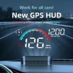 ARTILAURA Windshield GPS Speedometer Head Up Display HUD 3.5 Inches Digital GPS Speedometer Smart Gauge Overspeed,Compass, Mileage for Most Car Vehicles - Image 2