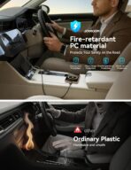 JOYROOM 175W Car Charger USB C Fast Charge [GaN] 3-Port Type C Super Fast Car Charger with USBC Cable, Car Cigarette Lighter Adapter for iPhone 17/16/15 Series, Galaxy S26/25, MacBook, iPad and More - Image 6