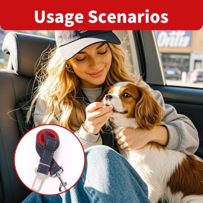 Adjustable Pet Seatbelt Leash for Car Dog Travel Harness Safety Leash Secure Car Restraint for Dogs and Pets - Image 6