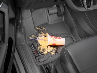 WeatherTech Custom Fit FloorLiners for Honda CR-V, CR-V Hybrid, 1st & 2nd Row (441110-1-2), Black - Image 4