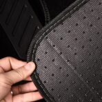 CAR PASS Waterproof Universal Fit Car Floor Mats, Faux Leather Car Carpet Mats, Black Car Mats with Anti-Slip Nibbs Backing & Driver Heel Pad Fit for SUV,Vans,sedans, Trucks,Set of 4pcs(All Black) - Image 5