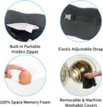 2 Pack Car Headrest Pillow, Comfy Head Rest Pillow for Car, 100% Memory Foam Car Neck Pillow for Driving - Universal Fit Travel Car Pillow for Pain Relief While Driving(Comes with 2 Eye Masks) - Image 3