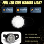 LED Interior Courtesy Footwell Lights Under Dashboard Floor Lamp Assembly for Dodge Durango Ram 1500 2500 3500 Classic Wrangler Grand Cherokee, White of 2pcs,OEM #68395784AA - Image 4