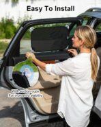 PEMOTech Car Window Shades for Baby【8 Suction Cups & Static Cling】 2 Pack-21"x14" Side Window Cover for Child,Certified Sunshades for Kids to Block 99.9% UVR, Sun Shade Universal Fit Most of Cars - Image 4