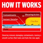 Mothers California Gold 3 Clay Bar Complete Kit, 3 80-gram Clay Bars + 16 oz. Instant Detailer + Microfiber Towel — Removes Contaminants, Restores Brilliance & Smoothness of Paint (07240) - Image 5