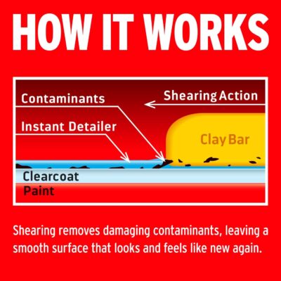 Mothers California Gold 3 Clay Bar Complete Kit, 3 80-gram Clay Bars + 16 oz. Instant Detailer + Microfiber Towel — Removes Contaminants, Restores Brilliance & Smoothness of Paint (07240) - Image 5