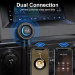 Bluetooth Car Adapter, AUX Bluetooth Adapter for Car/Home Stereo/Hands-Free Calls, Bluetooth Aux Adapter with 3 Ports USB Car Charger, Support Dual Connection/Mic/Noise Reduction Isolator - Image 5