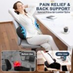 Lumbar Support Pillow,Ergonomic Memory Foam lumbar pillow for chair and Bed ,lower back support pillow for couch,Lower Back Pain Relief and Spine Support,lower Back Pillow for Chair,Car Seat Couch - Image 7