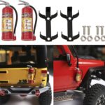 2Pack Simulation Fire Extinguishers with Stickers Decoration Part Compatible with Traxxas TRX4 Axial SCX10 Tamiya CC01 D90 1/10 RC Crawler