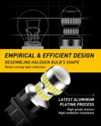 AUXITO 3157 LED Bulb White, Super Bright 3156 3056 3057 4157 3047 4057 3457 4114 LED Bulb for Backup Reverse Tail Brake DRL Signal Parking Lights, Pack of 2 - Image 5