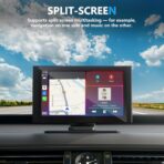 Wireless Carplay Screen – Clearance! Compatible with Apple Carplay and Android Auto, 7" HD Touch Screen Portable Car Stereo with 1080P Backup Camera, Bluetooth, Voice Control – Only $32.99 - Image 8