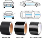 4IN X 30FT Gloss Black Vinyl Wrap for Chrome Delete Window Trim Car Door Sill Protector with Air Release Channel Including Vinyl Wrap Tool Kit - Image 6