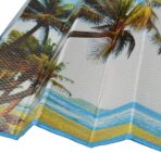 BDK Palm Tree Tropical Island Front Windshield Sun Shade Accordion Folding Cute Car Window Shades for Truck & Car Sunshade Shield for Sun UV Rays - Visor Protector Keeps Vehicle Cool - 58 x 27 inches - Image 2