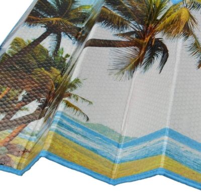 BDK Palm Tree Tropical Island Front Windshield Sun Shade Accordion Folding Cute Car Window Shades for Truck & Car Sunshade Shield for Sun UV Rays - Visor Protector Keeps Vehicle Cool - 58 x 27 inches - Image 2