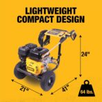 DeWalt 3300 PSI Gas Pressure Washer, 5 Nozzles, Spray Gun, Wand, 25-ft. Hose, DXPW3300-S, 49-State - Image 8