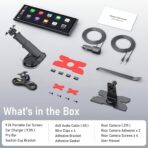 10.26 Inch Carplay Screen for Car, Compatible with Apple CarPlay & Android Auto, 4K Dash Cam & HD Backup Camera, Bluetooth, Navigation, Mirror Link, Voice Control, Carplay Tablet for Cars/Trucks - Image 8