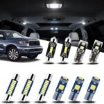 EASY EAGLE LED Interior Car Lights for Toyota-Sequoia-2008-2021: 20 Piece Kit White LED Light Bulbs - Super Bright 6000K + Install Tool