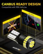 AUXITO 194 LED Light Bulb 6000K White 168 2825 W5W T10 Wedge 24-SMD 3014 Chipsets LED Replacement Light Kit Error Free for Car Interior Dome Map Door License Marker Lights, Pack of 10 - Image 6