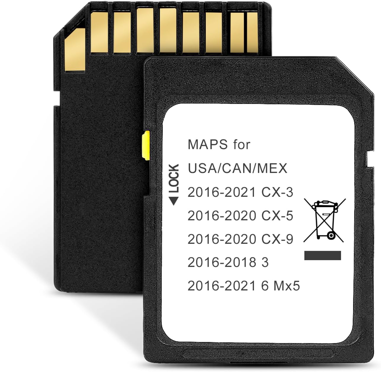 71OwO0rlNvL._AC_SL1500_.jpg Navigation Car GPS SD Card Compatible with 2016-2018 Mazda 3, 2016-2020 CX-5/CX-9, 2016-2024 Mazda 6/CX-3/MX-5, GPS Map Card Sync Navigation System for USA/Canada/Mexico - Image 1