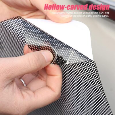 Car Side Window Sunshade, 4 PCS Static Cling Films Stickers Sun Shade UV Rays Privacy Protector, Reuseable Washable Sun Shade for Most Cars, Vhicles, SUV - Image 3