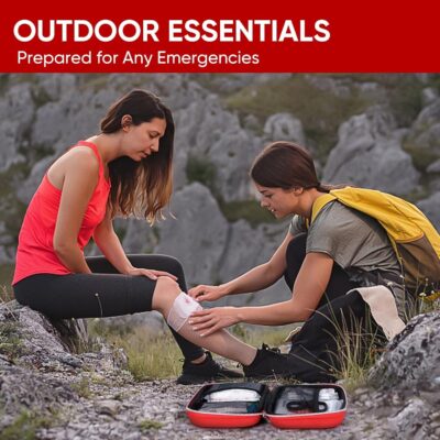 PTEROMY 300 Piece First Aid Kit, Portable Small Emergency Kits Compact 1st Aid Kit with Hard Storage Case for Car, Travel, Home, Camping, Outdoor, Hiking - Image 5