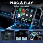 H-Air Wireless CarPlay & Android Auto Adapter, 2026 Upgrade, Plug & Play USB Dongle, Convert Wired CarPlay Auto to Wireless, No Latency, Fast Connection, for Apple iPhone & Android Phones - Image 3