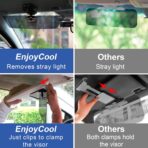Sun Visor Extender for Car, Polarized Sun Visor for Car, Adjustable Cars Visor Extender Sun Blocker,Sunvisor Extension Protect from Snow Blindness,Glare and Harmful Light(1PCS) - Image 4