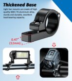 2 PCS Light Bar Mounts, Aluminium Alloy LED Light Mounting Brackets, Sturdy Roll Bar Clamps for Motorcycle ATV UTV Truck, Fit for 0.875" / 1" / 1.125" / 1.26" / 1.375" Handlebar Roll Cages - Image 5