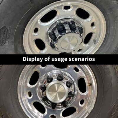 (Set of 4) Chrome Wheel Center Caps 8 Lugs Compatible with Select 16 Inch Van & Truck - Replacement 15039489, 15039488, 9597169, 9597170 - Image 3