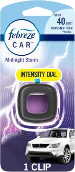 Febreze Car Air Freshener Vent Clip, Midnight Storm, 1 count, .06 oz