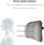 Premium Car Headrest Pillow Suede Memory Foam Neck Support for Drivers Ergonomic Auto Pillow with Slow Rebound Comfort - Image 3
