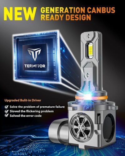 9005 9006 Bulbs Combo, 100,000LM 1200% Ultra Bright, True 1:1 Mini Halogen Size, Plug and Play No Adapter, HB3 HB4 Fog Light Conversion Kits, 85000+ Hours Lifespan, Pack of 4 - Image 6