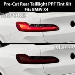 BOGAR TECH DESIGNS Full Headlight Taillight Tint Kit Compatible with BMW X4 2022-2025, Dark Smoke - Image 3