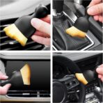 Car Interior Cleaning Brush Car Duster Interior with Ultra Soft Bristles Auto Detailing Brushes Dusting Car Accessories for Dashboard, AC Vents, Leather, Scratch-Free (1Pack) - Image 3