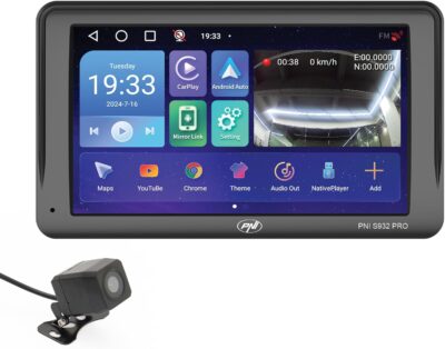 GPS Navigation System with Built-in DVR PNI S932 Pro 7 Inch Screen, 32GB Memory, 2GB DDR3 RAM, Android 13, FM Transmitter, Mirror Link, Apple Carplay and Android Auto, Backup Camera Included - Image 7