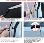 Universal Car Door Guards 33Ft(10M), Rubber U Shape Edge Trim Protection Strip, Black No-Glue Design Fits Most Vehicles - Image 7