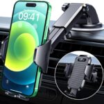 VANMASS Phone Holders for Your Car 2026 Upgraded Military-Grade Car Phone Holder【90+LBS Strongest Suction】Cell Phone Mount Truck Stand for Dashboard Windshield Vent for iPhone 17 Pro Max 16 15 Android