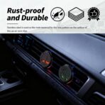 2PCS 30mm Tree of Life Car Essential Oil Diffuser Vent Clip,Stainless Steel Car Diffusers for Essential Oils as Decoration with 12 Felts,Stylish Essentials Oil Cars Diffuser Vent Clips - Image 6