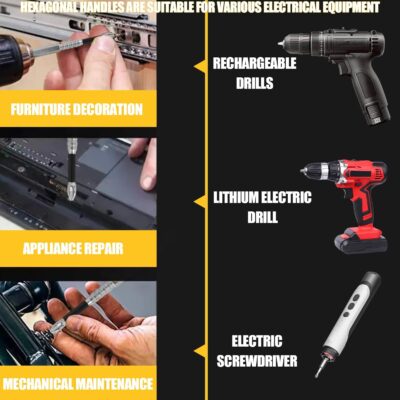 Long Screwdriver Bit Set Non-Slip Phillips Head Power Drill Electric Screwdriver Bits for Power Drilling Magnetic Car Tools (25L+50L+65L+70L,4pcs) - Image 6