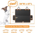 MIXJOY Dog Seat Cover for Back Seat Waterproof Dog Seat Covers for Cars, Car Seat Protector for Dogs, Nonslip Back Seat Cover for Trucks & SUV - Image 2