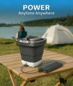 Portable Electric Pressure Washer w/3.2Gal Tank, 4-in-1 Nozzles, Max 290 PSI Foldable Cordless Pressure Washer for No Water Hose Apartment, Camping, Bike Cleaning, Garden Care and Pet Cleaning - Image 8