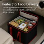 musbus 2Pk Trunk Organizer for Car Insulated Reusable Grocery Bags, Collapsible Cooler Bag for Groceries, Heavy Duty Large Insulated Bag (Large, Charcoal Black) - Image 4