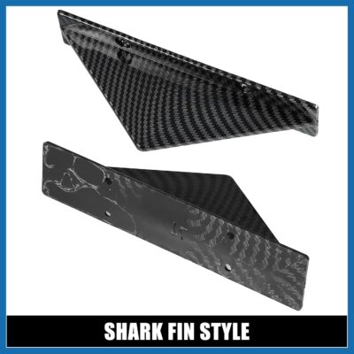 4pcs Black Straight Car Rear Lower Bumper Splitter Lip Wing Diffuser Shark Fin Spoiler Universal with Screw for Car SUV Item Replacement - Image 4