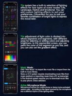 Dreamcolor Interior Acrylic Car Light Strip, 2 in 1 Car LED Strip Light with APP Control 43.3 Inches Fiber Optic Ambient Lighting Kits, Multi-Modes Sound Sync Neon Lights - Image 7