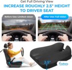 Heightening Car Seat Cushion for Better View- Seat Cushion for Car Reduces Lower Back Pressure& Support Spine- Truck Seat Cushion for Long Trip-Black - Image 3